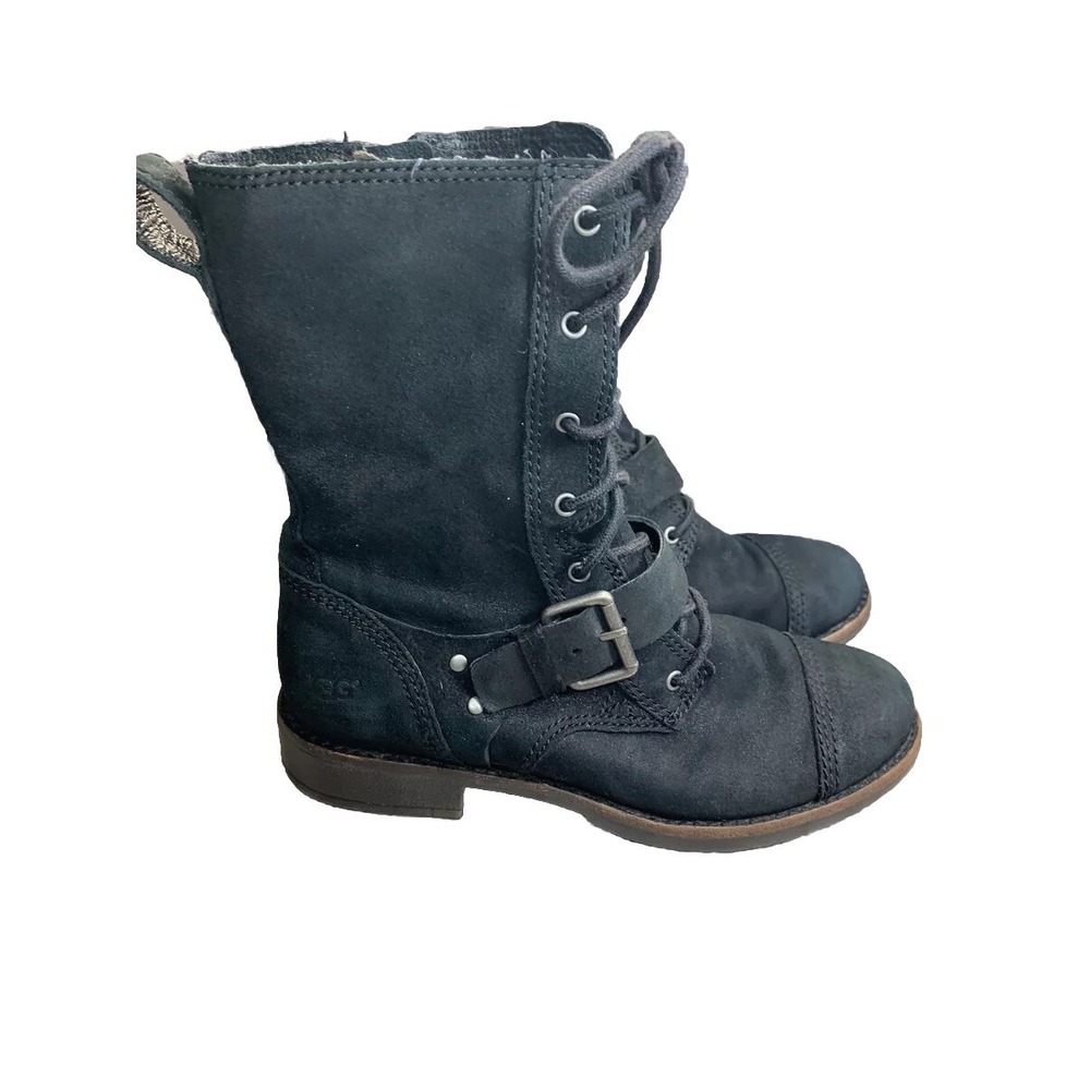 UGG Australia Marela Suede Mid Calf Boot 1005687‎ Black Size 6